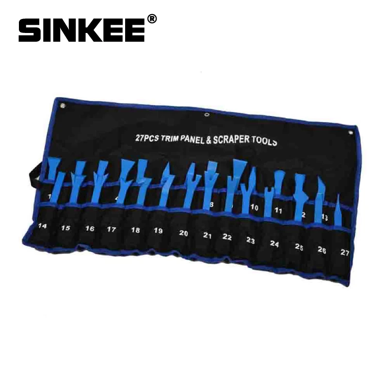 27PC Nylon Car Trim Panel Dash Audio Stereo GPS Molding Removal Install Professional Scraper Tools Kit Universal SK1213 |