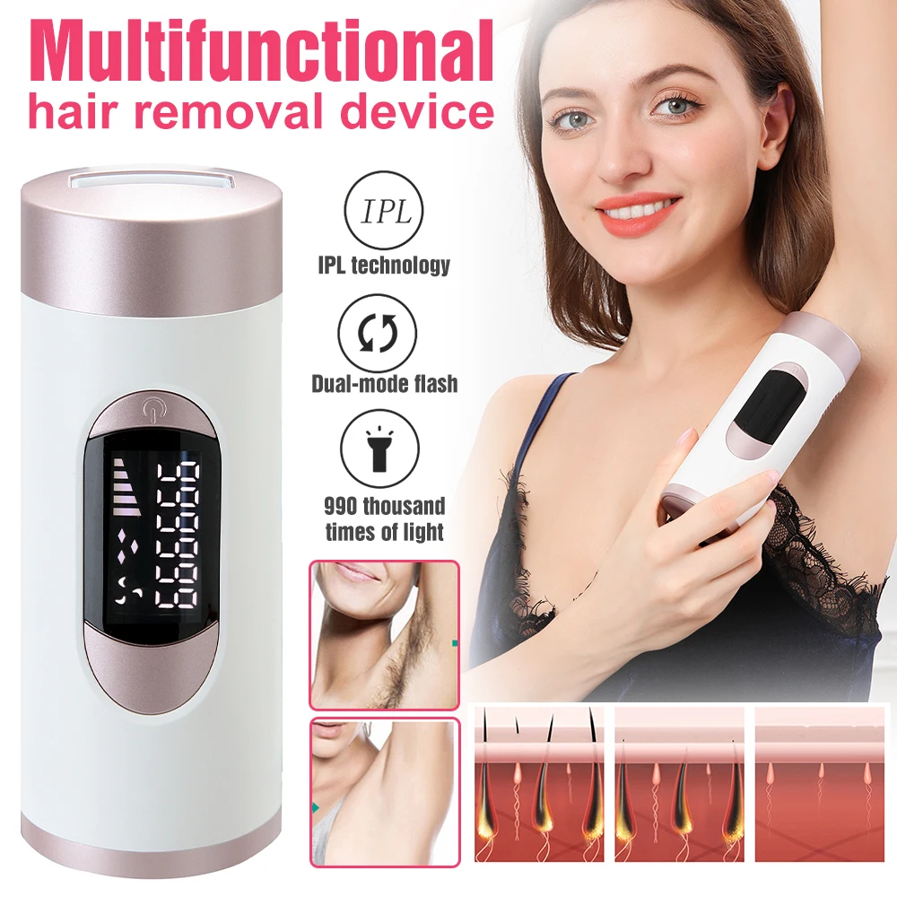 

New 999999 Flash Permanent IPL Epilator Laser Hair Removal Professional LCD Display Painless Bikini Ipl Laser Machine for Women