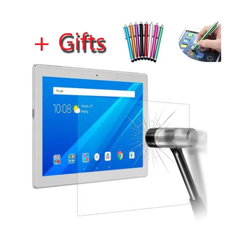 Закаленное стекло для Lenovo Tab E7 E8 M10 P10 Tab2 3 4 Essential A10 A10-70L TB3-710I TB-7304X TB-7504X протектор