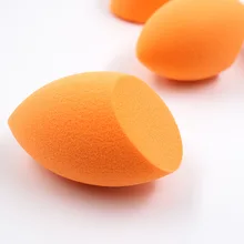Непролатексная Гидрофильная рукавица слоеная Влажная и сухая двойного назначения Косметическая пуховка яйцо оранжевая лента ПВХ коробка упаковка в настоящее время доступна
