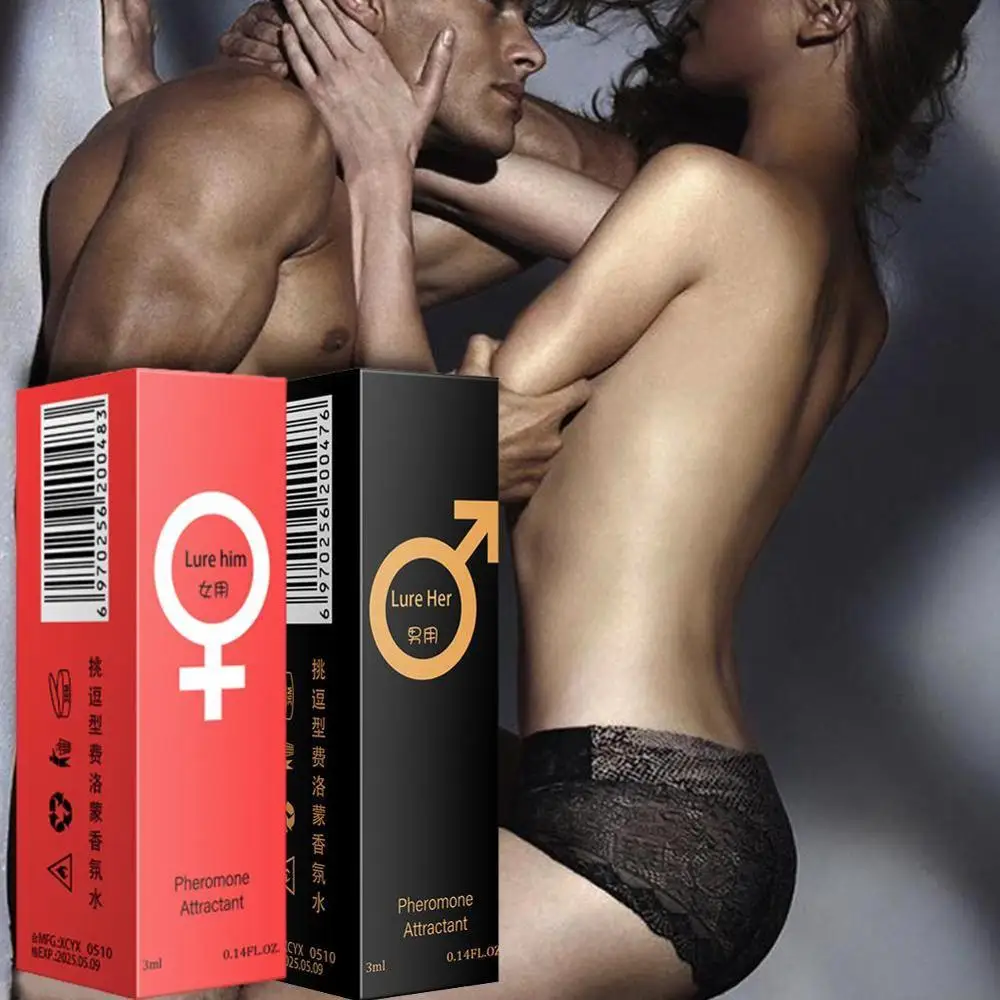 Perfume erótico para hombres y mujeres, Perfume erótico de feromone de 3ml, para flirteo estimulante, duradero