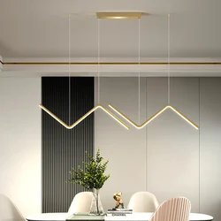 Plafonnier LED au design nordique simpliste, design luxueux, éclairage d'intérieur, luminaire décoratif de plafond, idéal pour un bureau, un bar, un restaurant ou un restaurant 