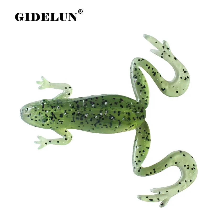 GIDELUN 12 шт./лот 6 см/13 8 г Мягкая лягушка рыболовная приманка плавающая кривошипная