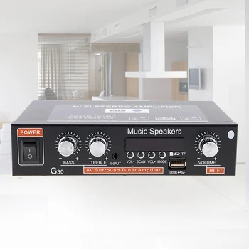 

G30 Remote Control Digital Car Amplifier Home 12V 2 Channel Replacement HIFI Electronics Stereo Audio Easy Use Multifunction