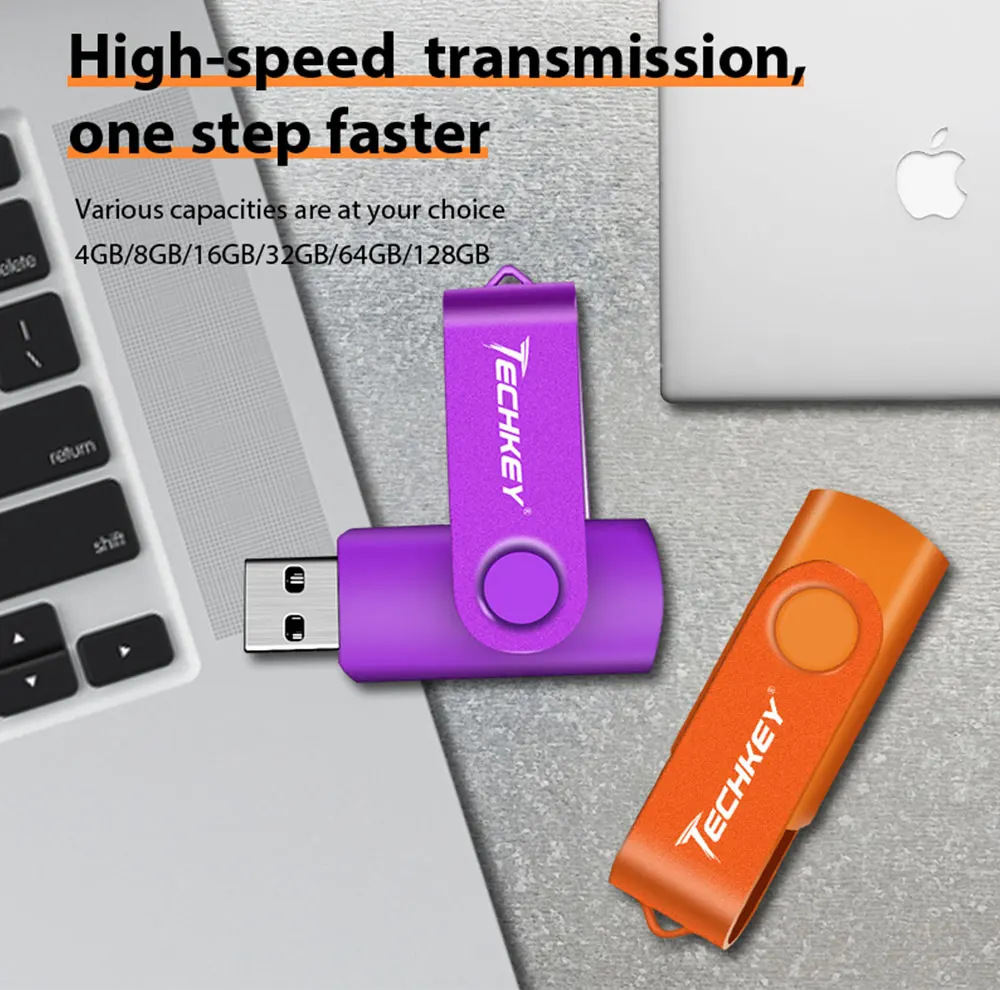 Techky usb флэш-накопитель 32gb флешка Techkey 4gb 8gb 16gb флэш-накопитель usb usb-ключ реальная емкость usb 2,0 u-диск для ПК