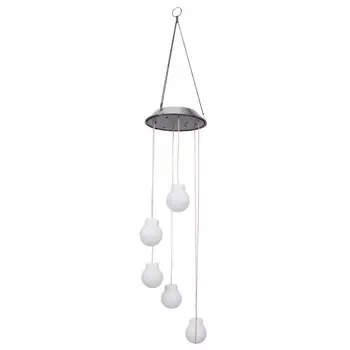

Outdoor LED Solar Bulb Wind Bell Lamp Hanging for Outdoor Garden Patio Yard Decor Warm Yellow Light solar lights for garden