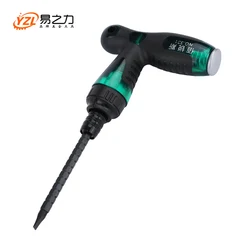 Mango de trinquete de alta calidad, varilla de extensión de magnetismo, destornillador en forma de T escalable, mango de mano