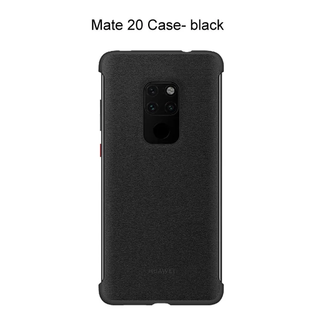Официальный HUAWEI mate 20 mate 20 Pro Чехол Обложка на заднюю панель из искусственной кожи защитный чехол для mate 20 mate 20Pro чехол - Цвет: Mate 20 Black