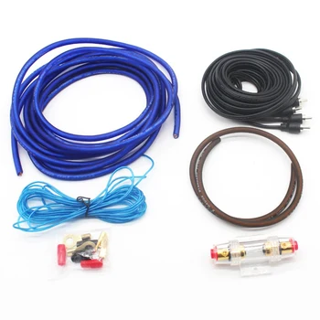 

Car Audio Speakers Wiring Kits Cable Amplifier Subwoofer Speaker Installation Wires Kit Power Cable Fuse Holder