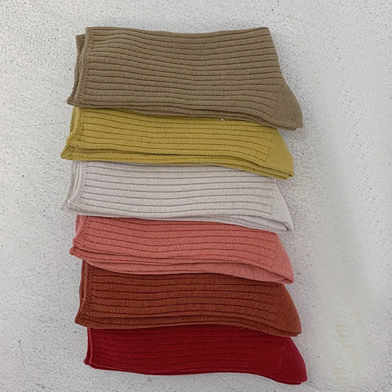 Модные Женские однотонные носки; Новинка; сезон весна-лето; хлопчатобумажные забавные носки; женские носки в стиле Харадзюку ярких цветов; подарочные носки для девушек