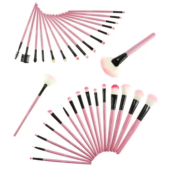 

32Pc Makeup Brushes Set Powder Foundation Eyeshadow Make Up Brushes Cosmetics Soft Synthetic Hair Brush With PU Leather Case