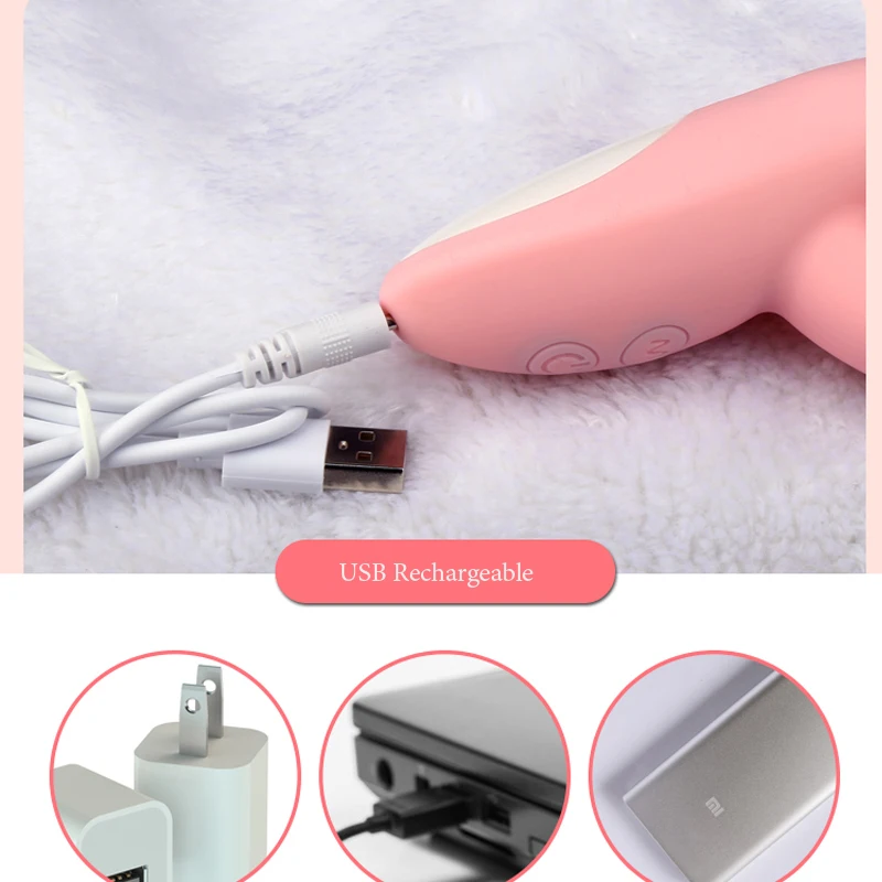 10 Speed Rabbit vibrator for women Double Motor G-Spot Vibrator USB Charging Dildo Vibe Clit Stimulator Sex Toy for Adults Women
