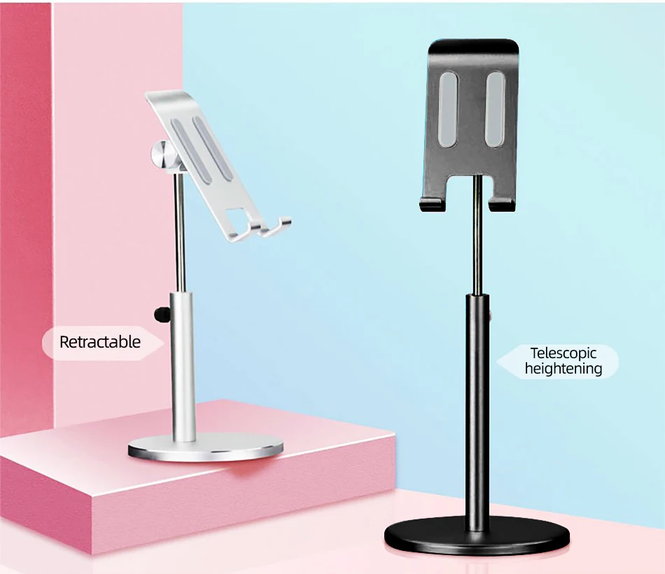 ihuigol Telescopic Phone Holder For Xiaomi mi 9 Huawei iPhone 11 8 7 iPad Universal Desktop 10.5 inches Phone Stand Lazy Bracket (13)