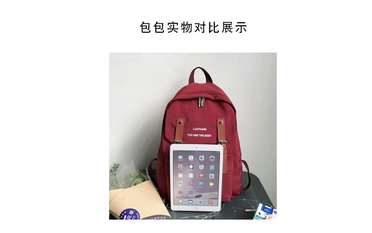 Waterproof Nylon Backpack Women 2020 Shoulder Bag Anti-theft Travel Bagpack Large Backbag School Backpack Teenage Backpack W703