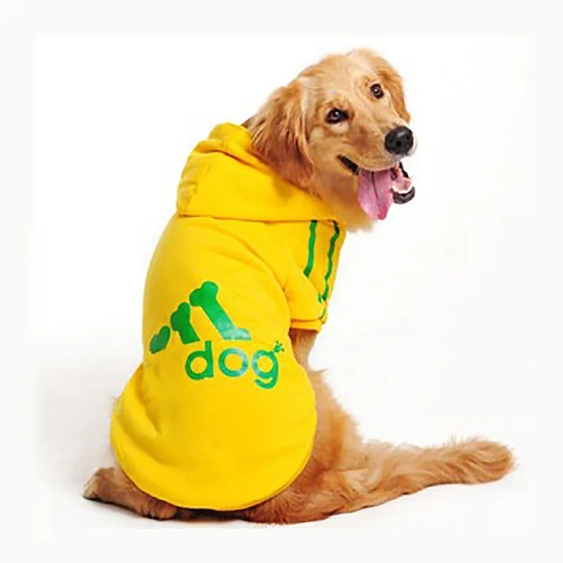 Big Dog Clothes for Golden Retriever Dogs Winter Coat Puppy Hoodie Apparel Clothing Warm Soft Sportswear 3XL-9XL | Дом и сад