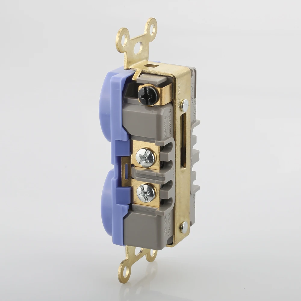 1 шт. настенная розетка с позолоченным корпусом|receptacle socket|us outletus socket |