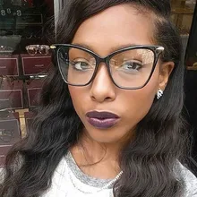 Фирменный дизайн, модные очки "кошачий глаз", оправа для женщин, сексуальная, негабаритная Металлическая оправа, женские оптические очки oculos de grau