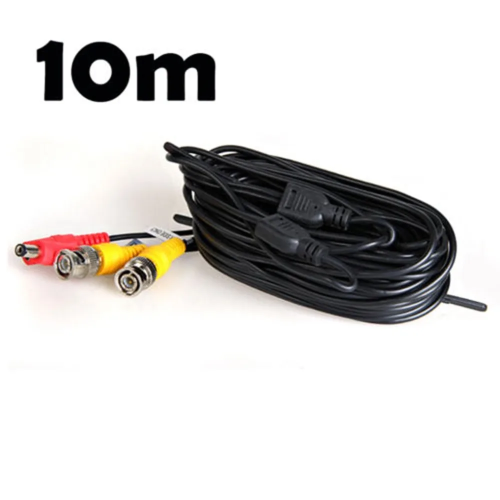 

Super Long Professional BNC Lead Video Power HD Cable DC Security CCTV Camera DVR Recorder Wire Cable Black