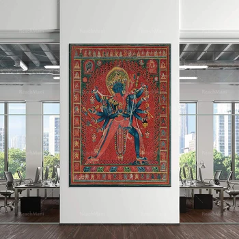 Peintures thangka tibetani di Chakrasamvara et Vajrayana / stampini buddisti, peintures célèbres