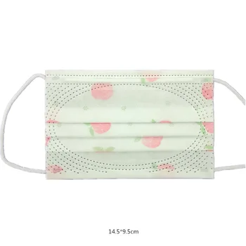 

50PCS Three-Layers Anti Dust Cover For Kids Baby Non-woven Anti-dust Standard Proof Safety Protective Disposable Cute Kids Masks