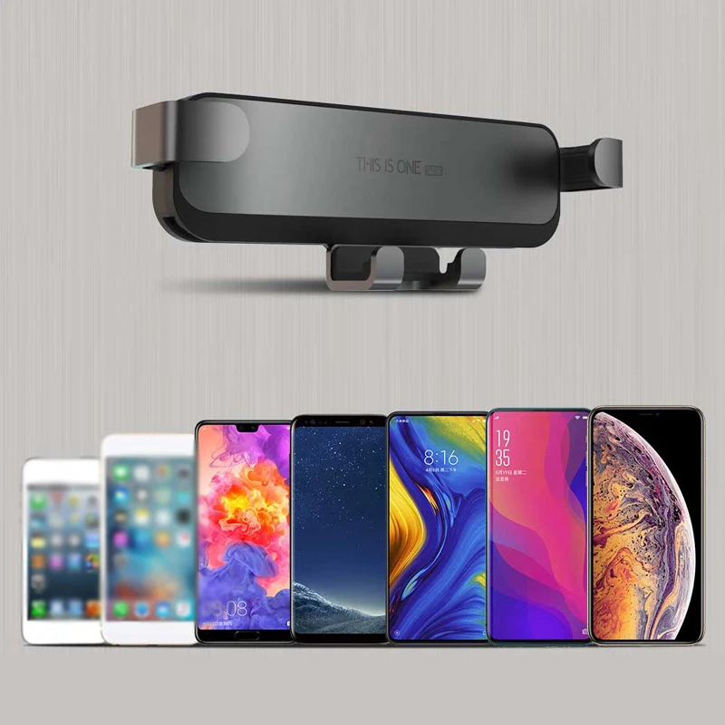 Universal Grip Car Mount Alloy Gravity Phone Holder Stand Bracket For Samsung Phone Accessories