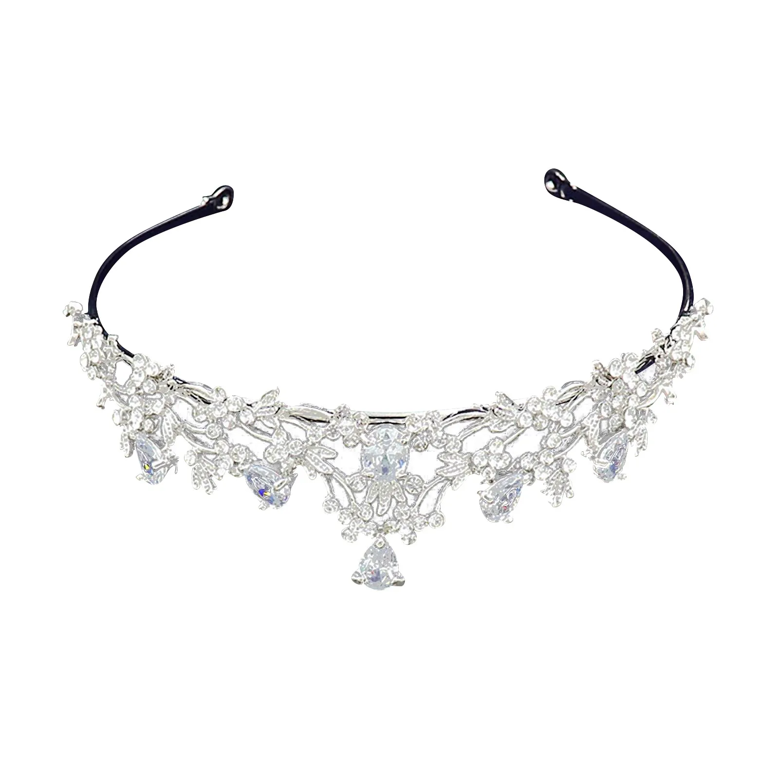 Kids Princess Crystal Tiaras And Crowns Children Girls Headband Bridal Wedding Hair Accessories Jewelry Tiaras Jewelry C2 2