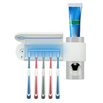 

New Tooth Brush Disinfection Box UVC-LED Lamp Smart Toothbrush Sterilizer Toothbrush Sterilizer Toothbrush Rack Punch Free Home
