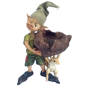

Everyday Collection New Year Angel Figure Resin Home Decoration Fairy Garden Ornament Accessories Elves Desk Decor Gift M4349