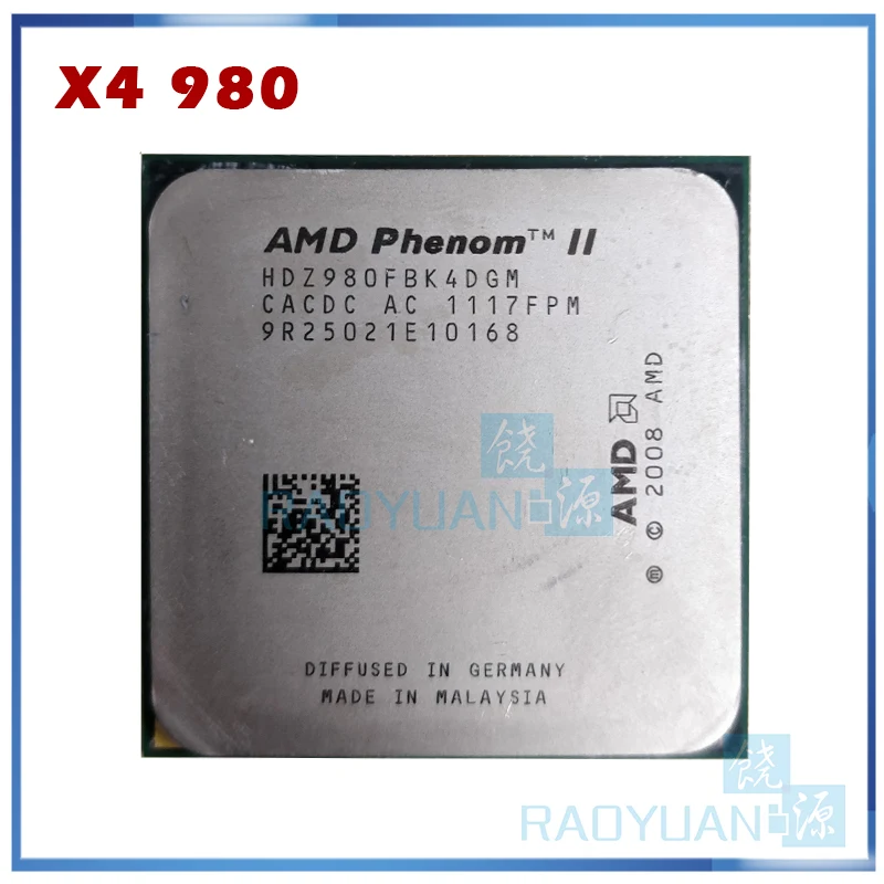Четырехъядерный процессор AMD Phenom II X4 980 3 7 ГГц HDZ980FBK4DGM Socket AM3|socket am3|phenom ii x4 980phenom |