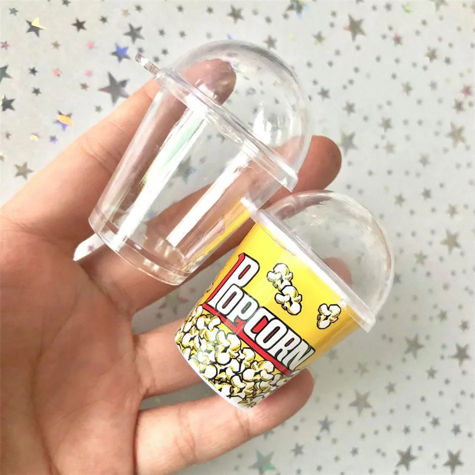 SEAAN 10 шт. мини еда играть DIY чашка для попкорна мусс чашка пудинг чашка мороженое чашка с крышкой DIY свой собственный декор стола