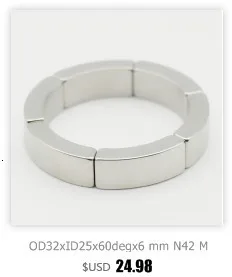 NdFeB магнит дуги OR18xIR14x45deg. x20 мм N42H сильный двигатель магнит для генераторов ветряной турбины Неодимовый Постоянный магнит