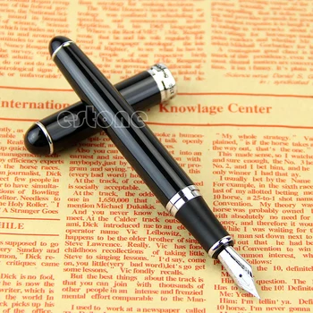 

New Black Jinhao X750 Deluxe Medium Nib 18kgp Fountain Pen Q6PA