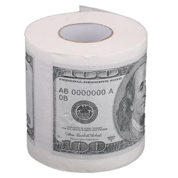 

Toilet paper rolls paper in pattern for $ 100 White