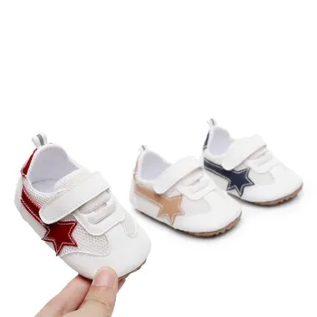 

New Baby Sneakers 2020 Fashion Children Flat Shoes Infant Kids Baby Girls Boys Solid Stretch Mesh Sport Run Sneakers Shoes