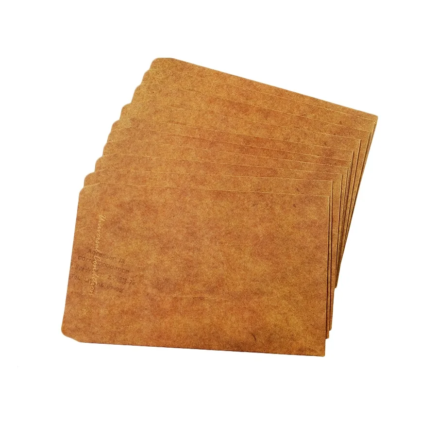 10 unids/lote papel Kraft clásico sobres de manualidades multifunción tarjetas carta Envelope160 * 110mm