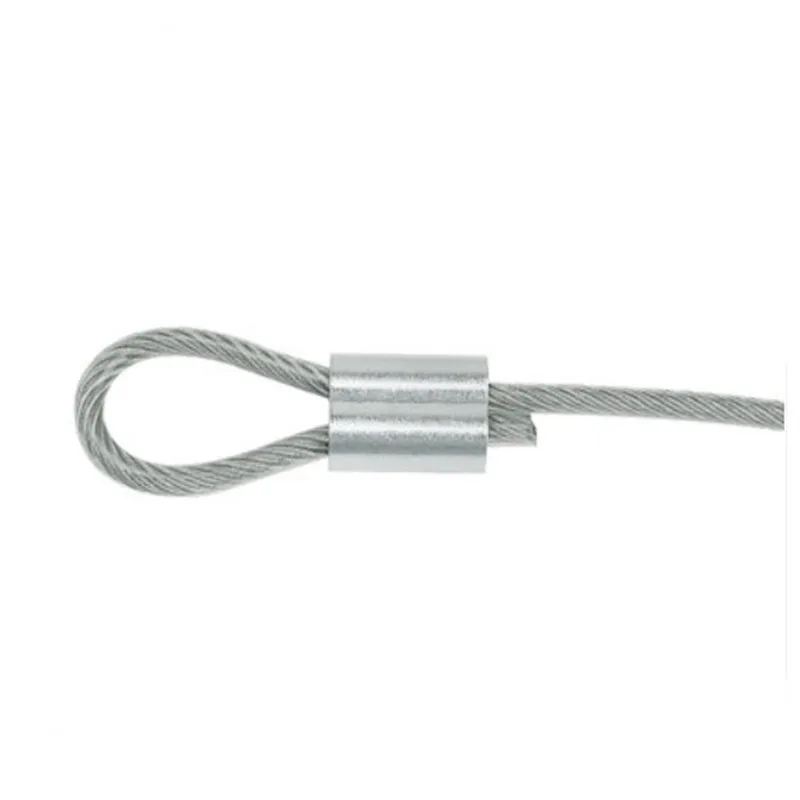 5-100PCS M1.0 M1.2 M1.5 M2 M3 M4 M5 M6 m8 m10 8 Shape Aluminum casing wire rope ferrule cable ties Crimping Sleeve Clip Clamp wire rope clamps cable clamps wire crimp sleeve wire rope sleeve