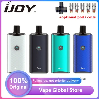 

Original IJOY Saturn Pod System Kit with 1100mAh Battery & 3ml Pod Electronic Cigarette Pod Vape kit vs Ijoy Shogun/ Vinci Kit