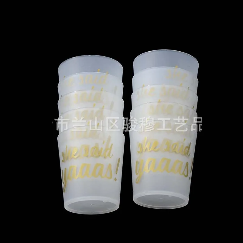 12pcs She Said Yaaas Cups Hen Party Bridal Shower Bride To Be Hen Night Bachelorette Party Decoration Favor Gifts HL77 (4)