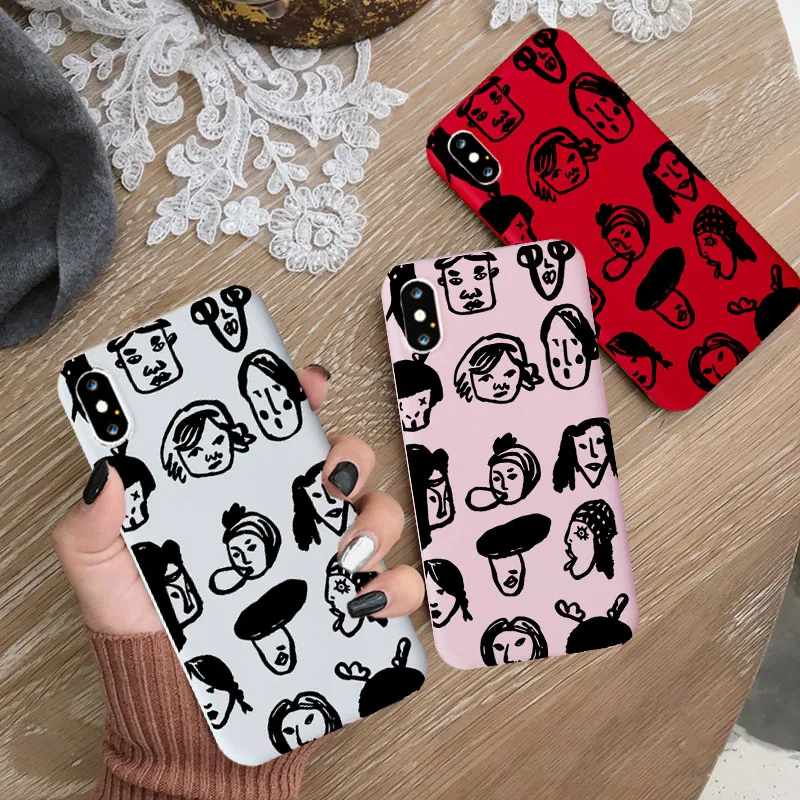 Graffiti Phone Cover for Iphone X XS XR MAX 6 6S 7 8 Plus Fashion Cool Drawing Soft Case | Мобильные телефоны и