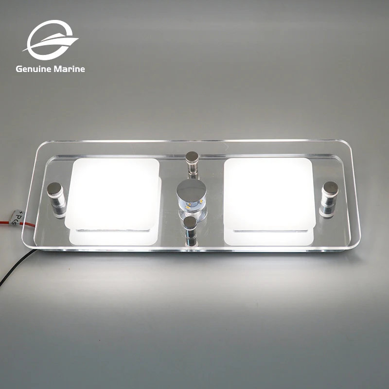 12V 24V RV Interior LED Touchable Super Thin Dimming Ceiling Light For Caravan Camper Marine Boat Accessories