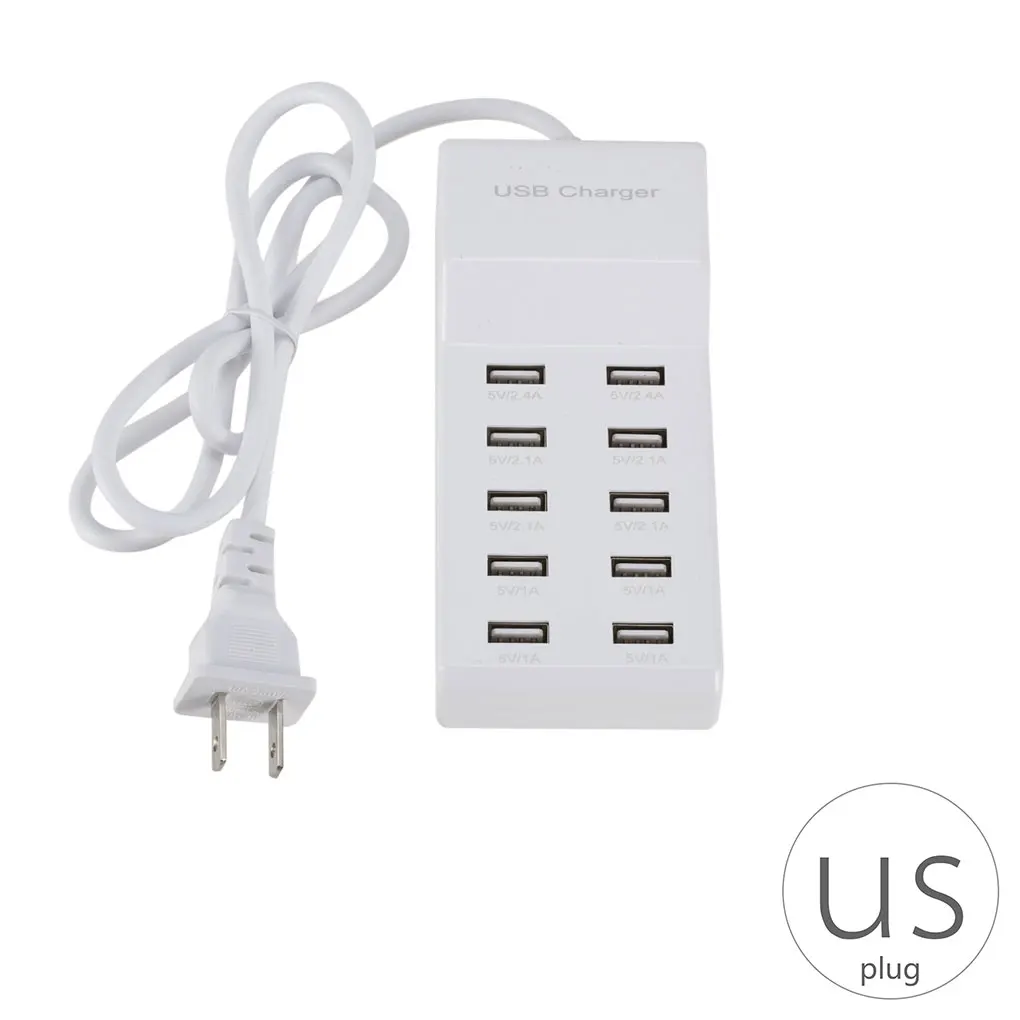 IMice 10 портов USB зарядное устройство телефон планшет USB устройство путешествия настольное зарядное устройство концентратор питания США вилка ЕС вилка