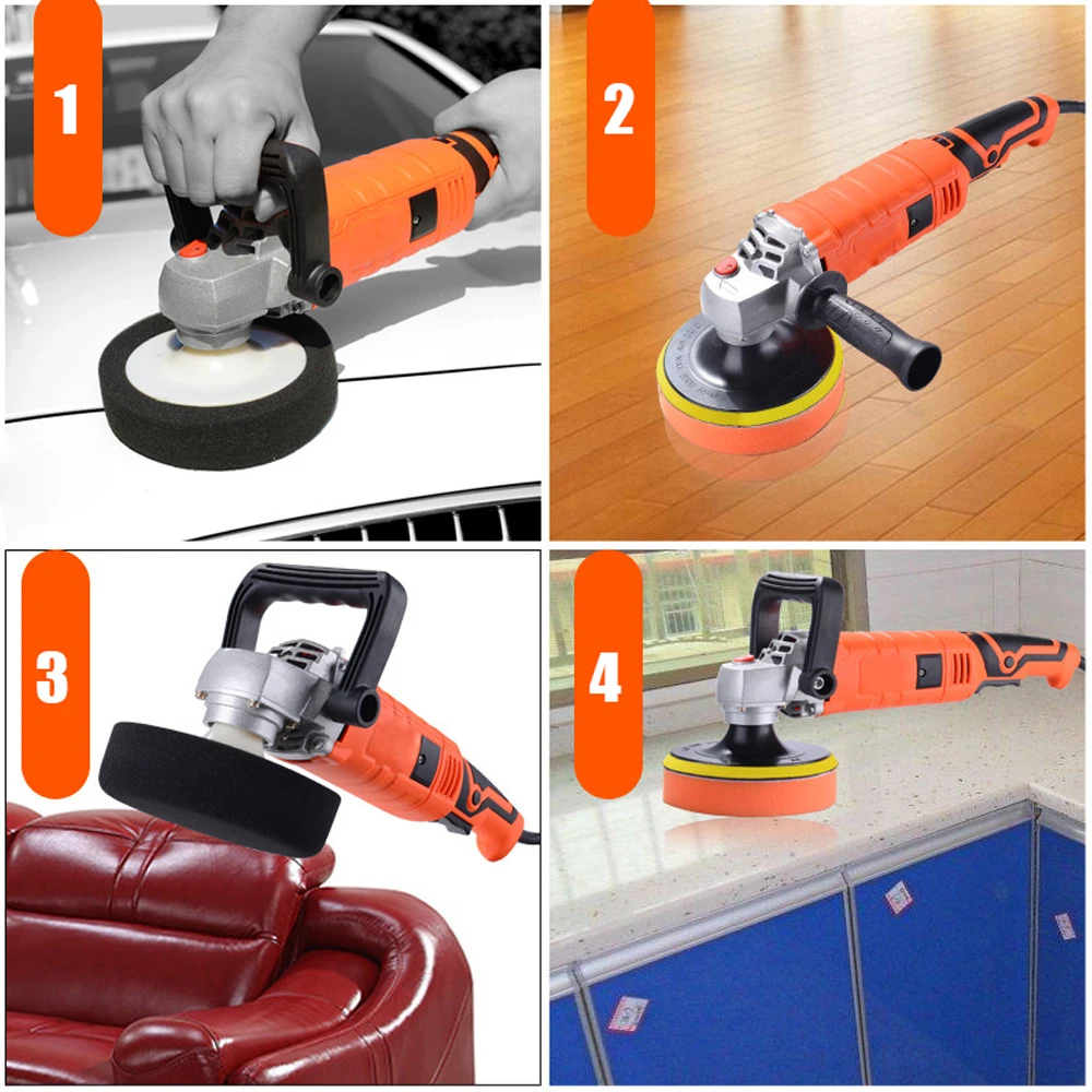 220V Adjustable Speed Car polishing machine Electric cars Polisher Waxing Machine Automobile Furniture pulidora para automovil 3