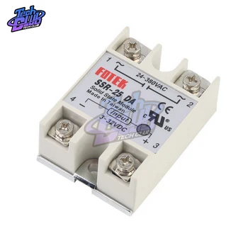 

Solid State Relay SSR-25A SSR-40A SSR-100DA 25A 40A 100A 3-32V DC TO 24-380V AC SSR 25DA 40DA 100DA Control Switch