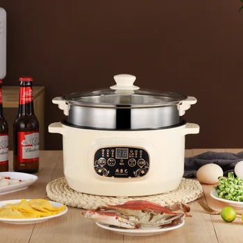 

Electric boiler non-stick wok Multi-functional student dormitory with hot pot cooker manual intelligence