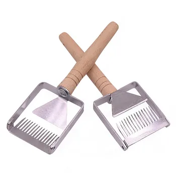 

New 2 Pcs/Lot 2 in 1 Cut Honey Fork Scraper Beekeeper Apiary Beekeeping Tools Manual Scraper Honey Harvesting Fork