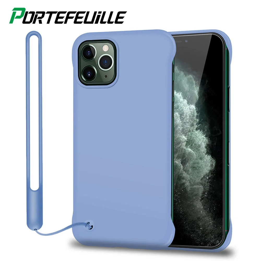 Soft Simple Fashion Lanyard Phone Case For iphone 11 Pro XS MAX XR X Ultra Thin Silicone Tpu Cover Iphone 6 6s 7 8 Plus |