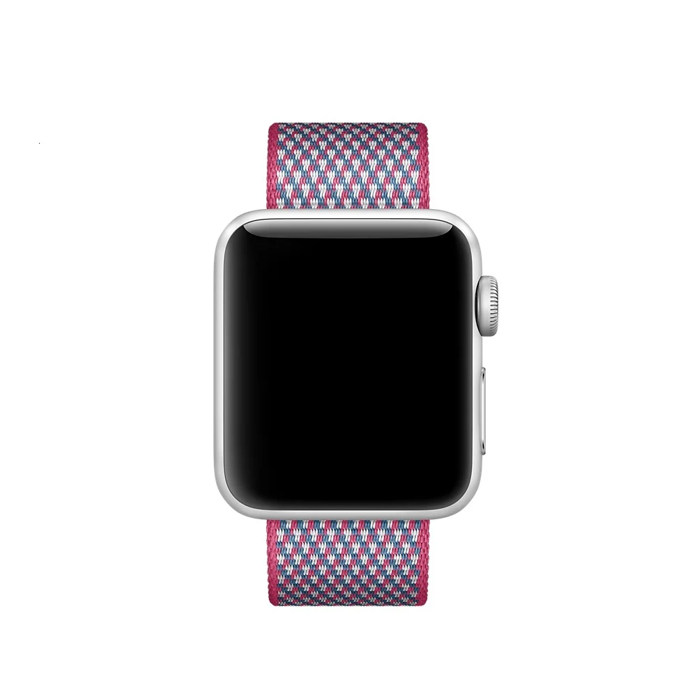 Браслет для apple watch, 44 мм, группа 5, 4, 3, 2, 1, тканый нейлоновый ремешок для iWatch, 40 мм, цветной узор, классическая пряжка