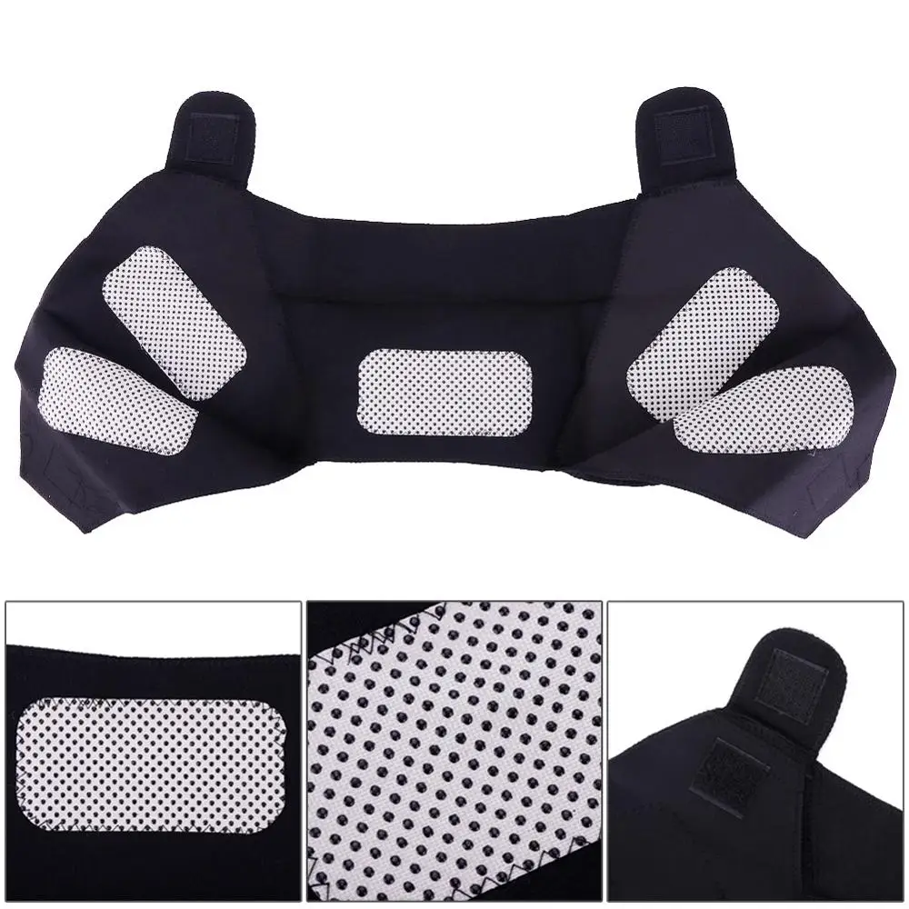 Unisex Heat Therapy Pad Belt Shoulder Protector Support Body Muscle Pain Relief Accessory