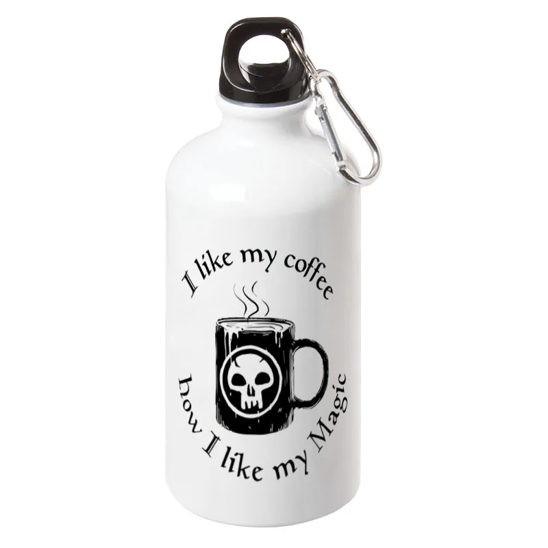 

Black coffee is magical Magic The Gathering Sport Water Bottle With Carabiner Gifts 17oz