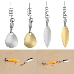 7pcs Metal Lure DIY For Spinner Spoon Lures Frogs VIB Reflective Stainless Steel Accessories Sheet Noisy Spoons Fishing tool